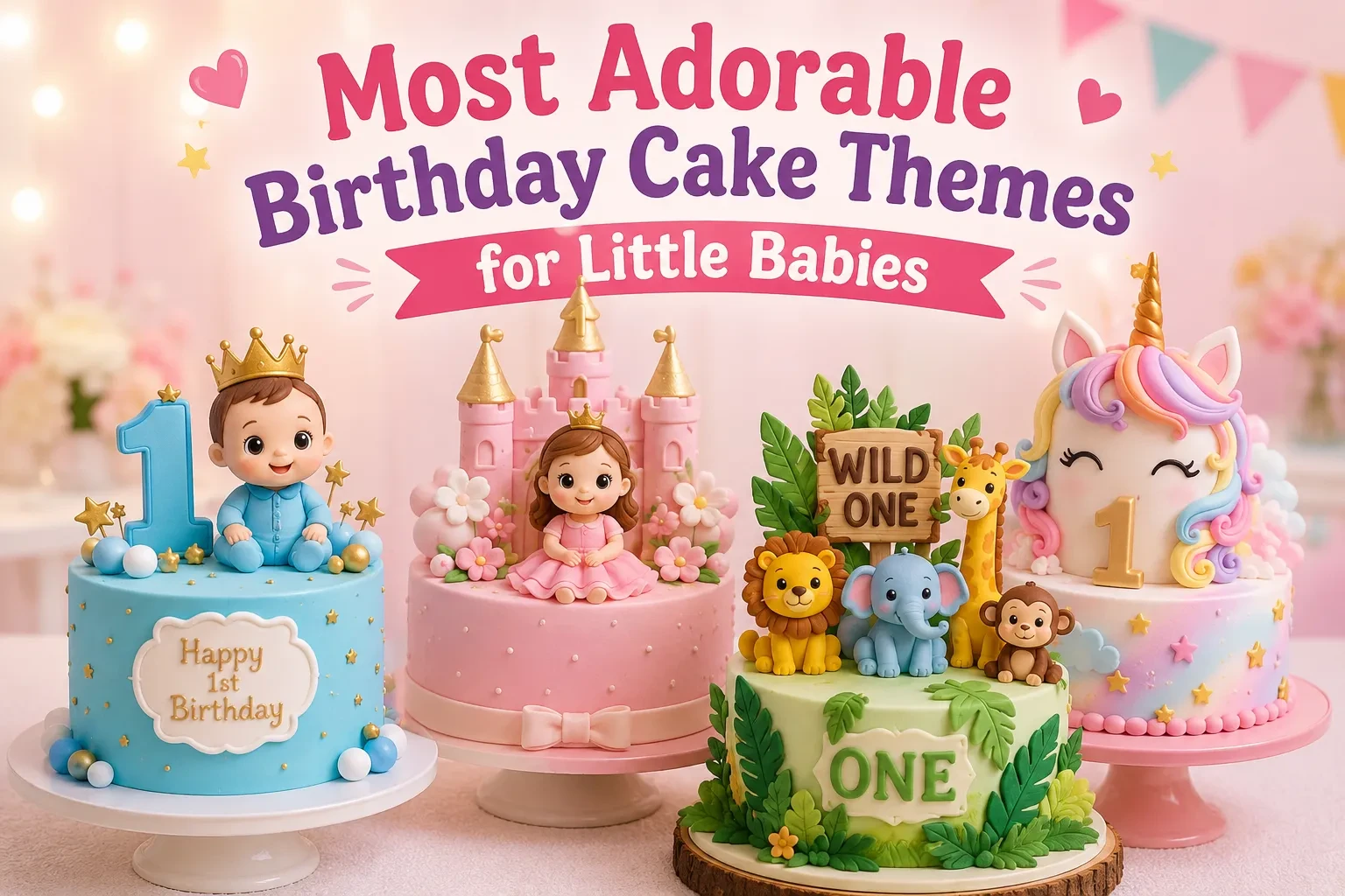 Most Adorable Birthday Cake Themes for Little Babies