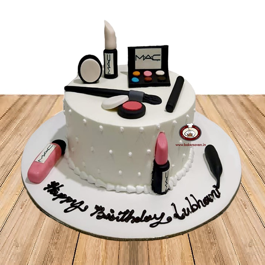 Makeup Birthday Cake Design |Makeup Cake Recipe |Makeup Cake kaishe Banaye  - YouTube