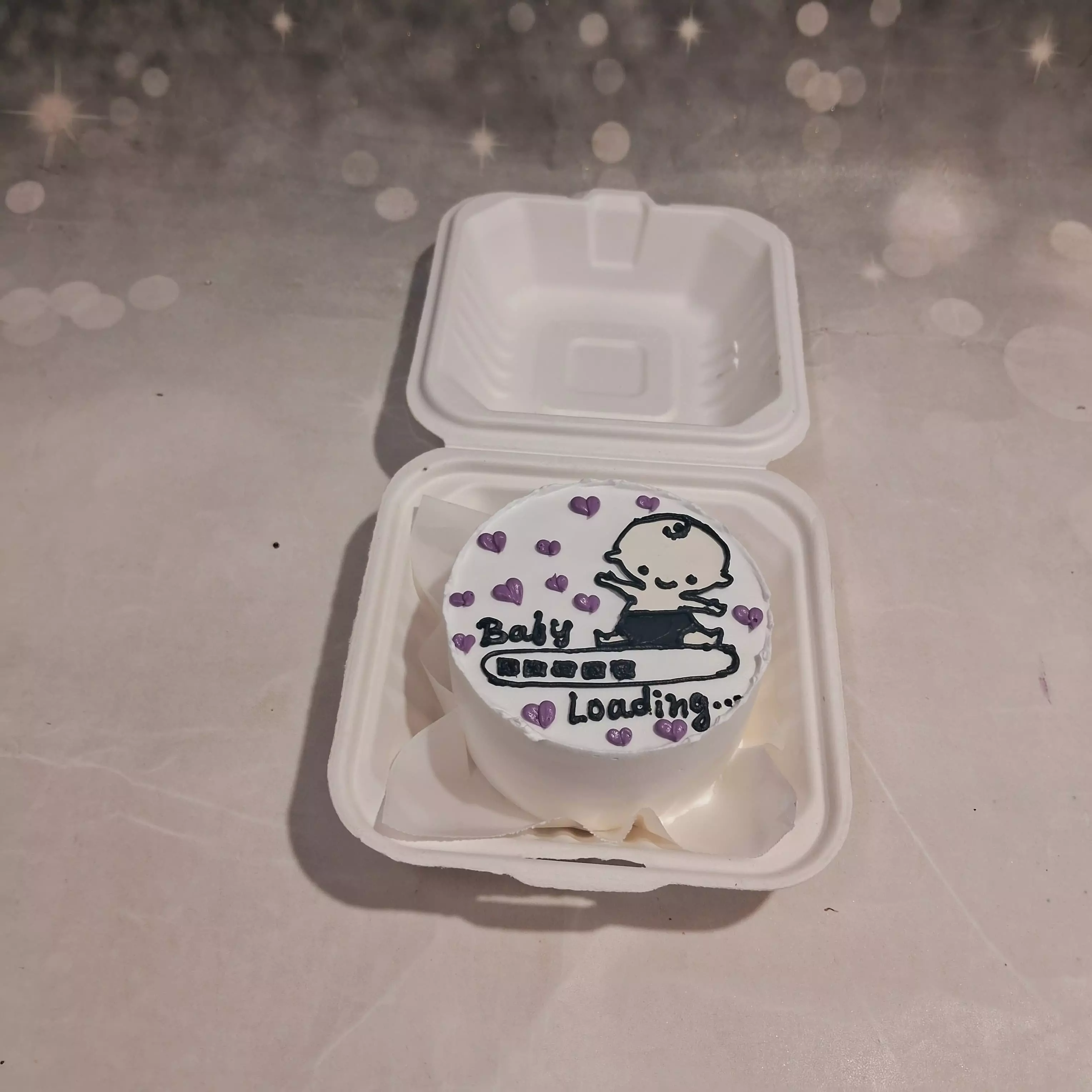 Baby Loading Bento Cake