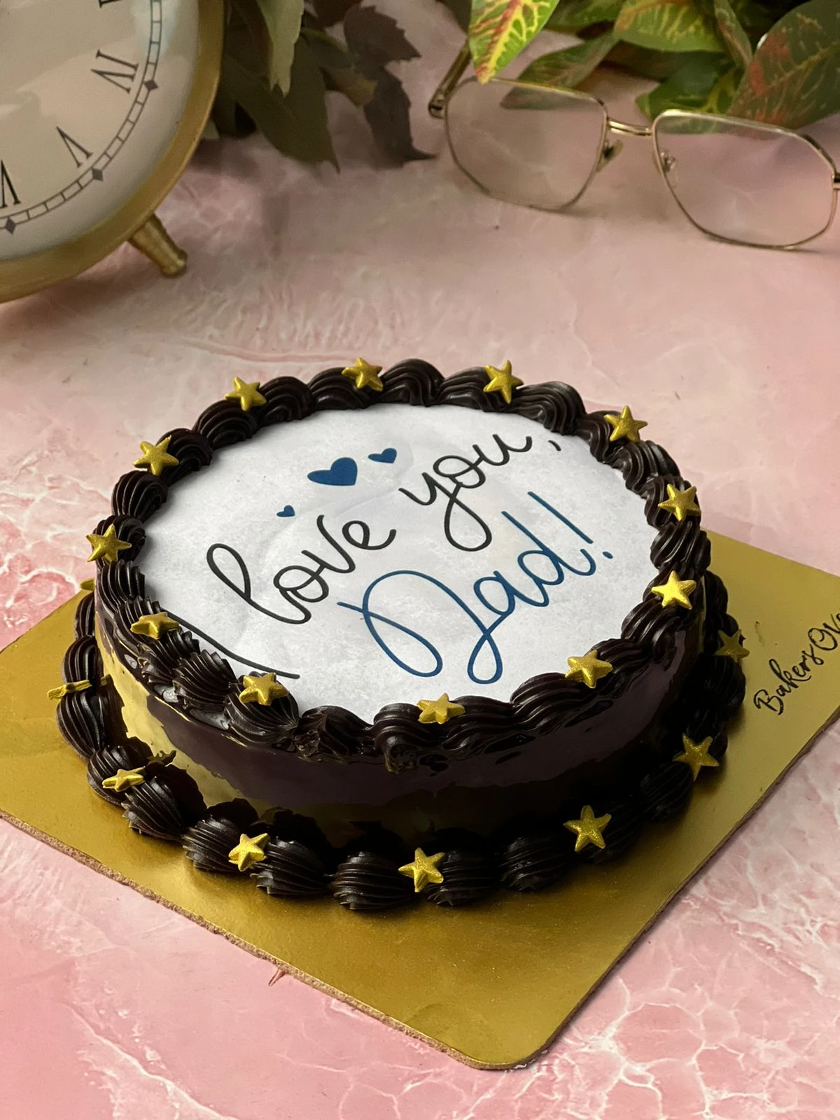 Love U Dad Photo Cake