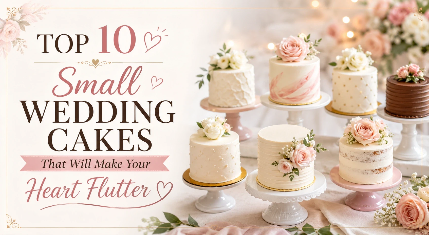 Top 10 Small Wedding Cakes That Will Make Your Heart Flutter