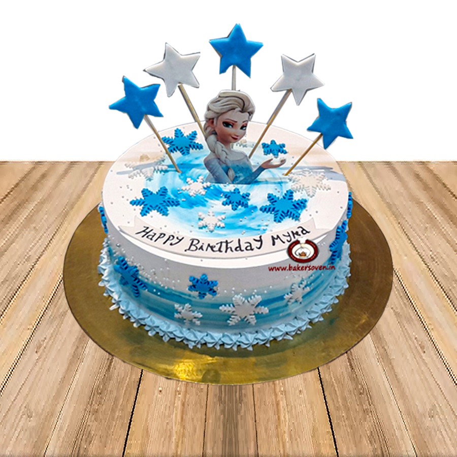 How To Make A Frozen Elsa Cake / Cake Decorating - YouTube-happymobile.vn