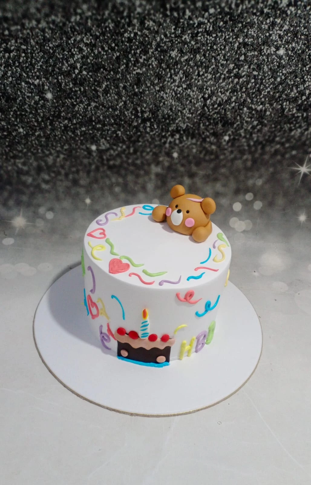 Hugging Bear Celebration Cake