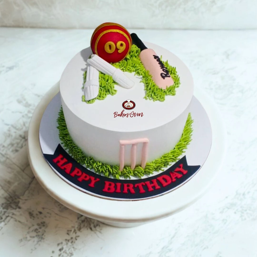 Passionate Cricketer Cake