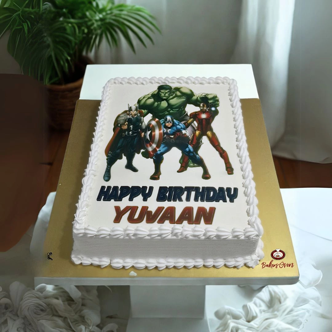 Superhero Photo Cake