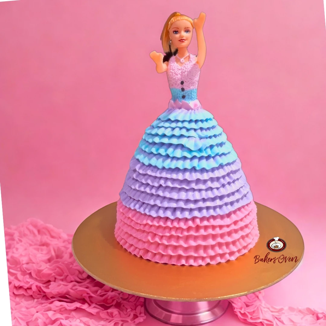 Barbie Ombre Aqua Cake