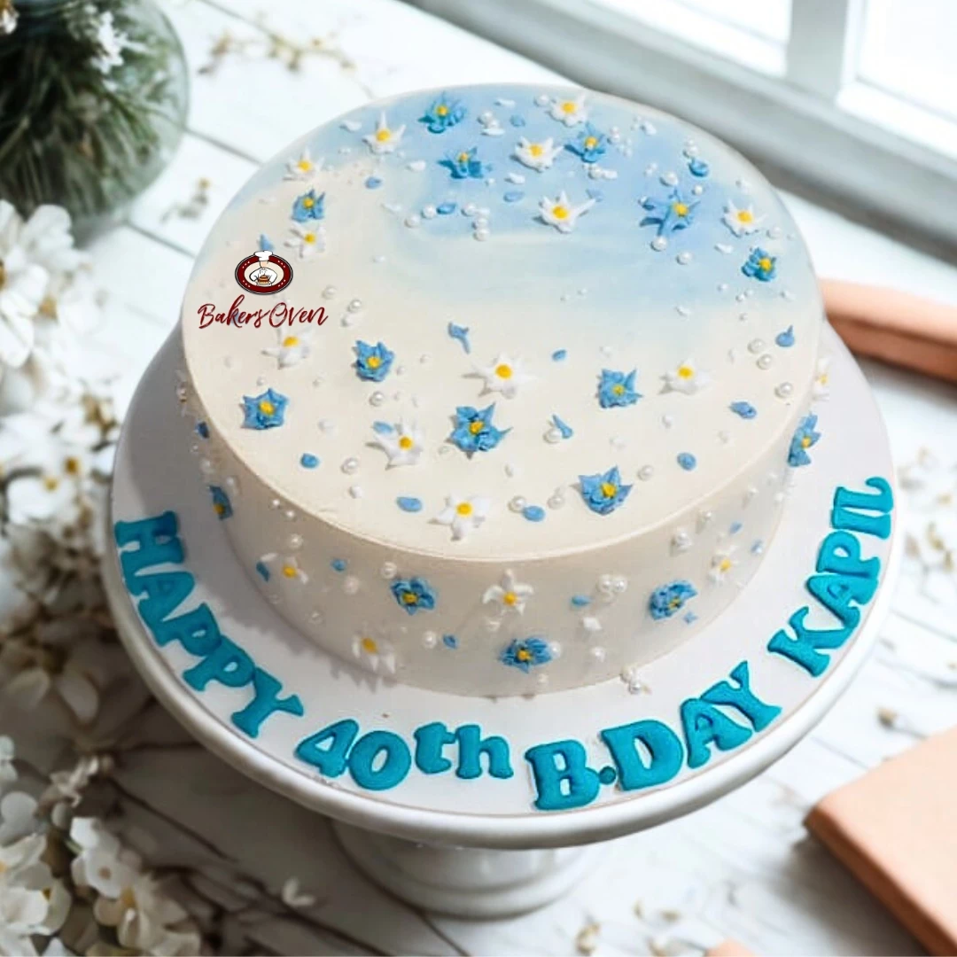 40th Birthday Elegant Cake