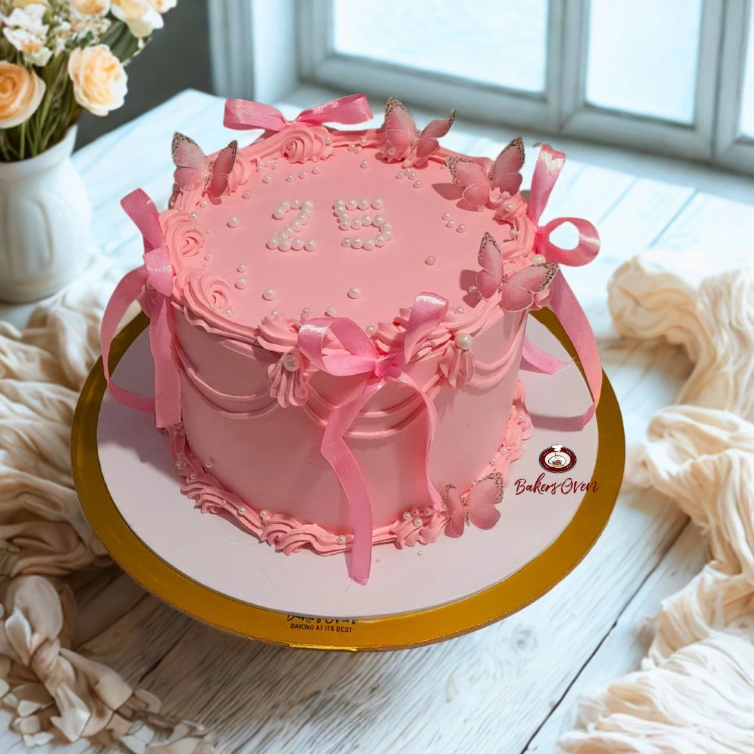25th Birthday Celebration Cake