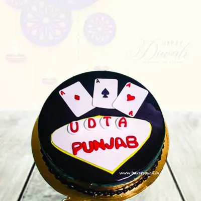 Diwali Cards Cake