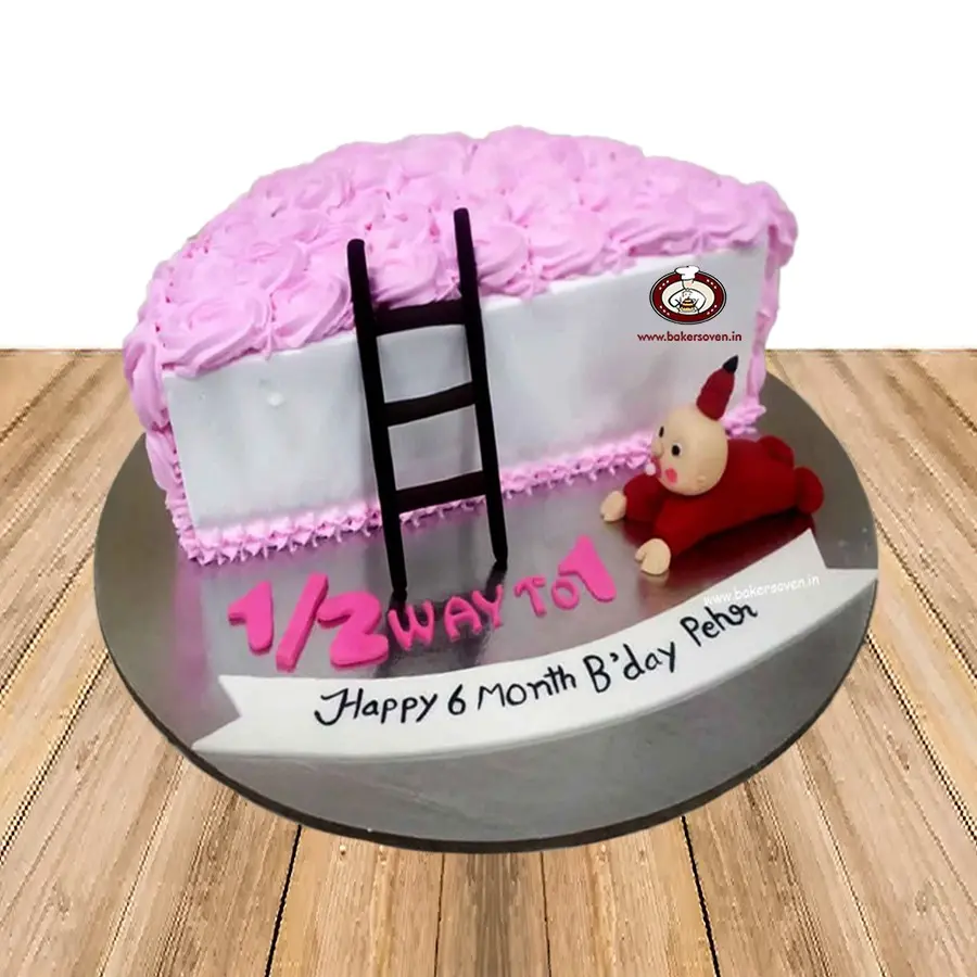 Half Way To 1 Cake